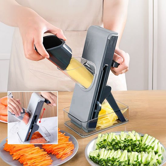 coupe grossierement les legumes mandoline- cuisine