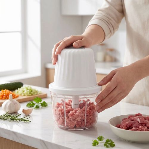 hachoir a viande electrique portable et facile a nettoyer