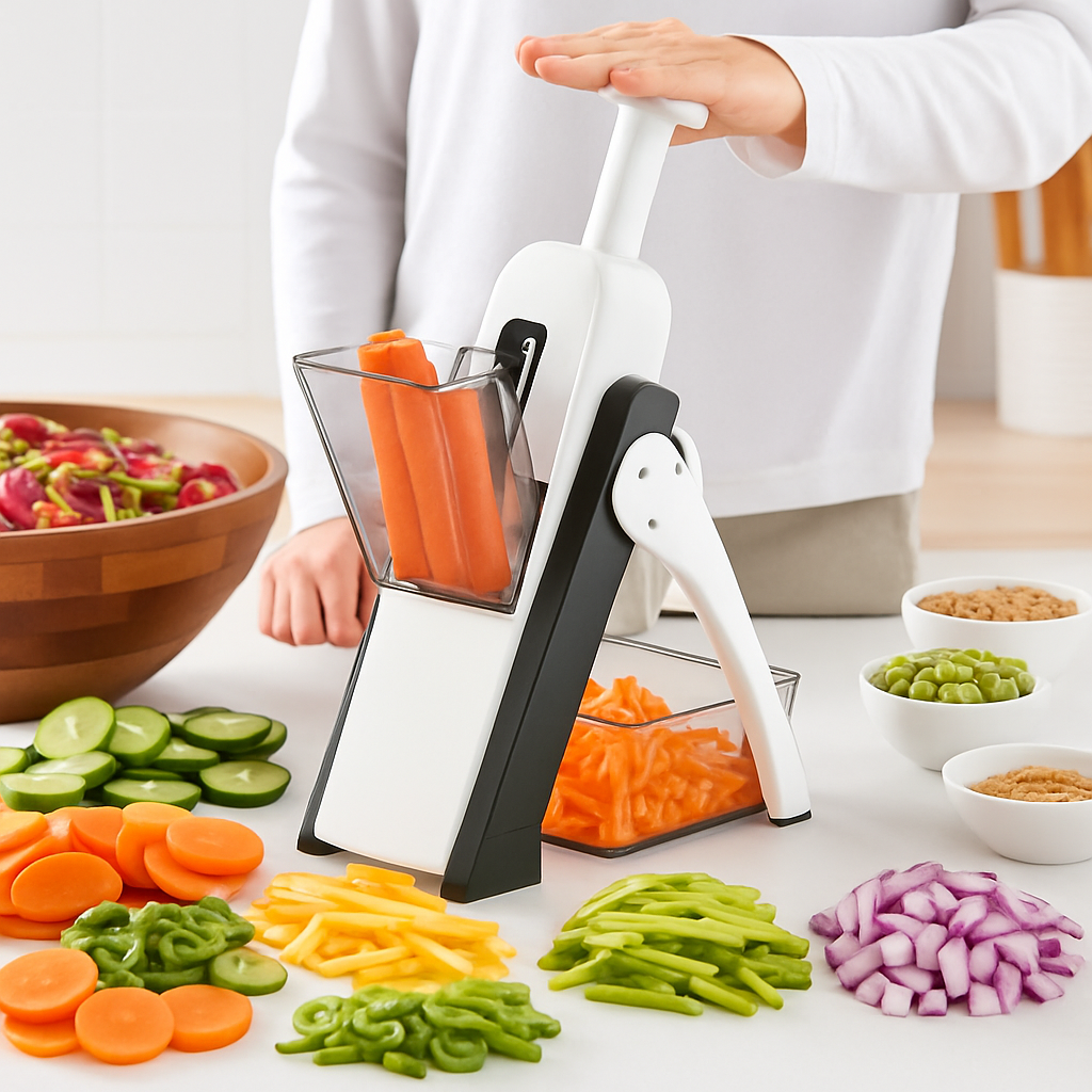 mandoline cuisine avec bac recuperable