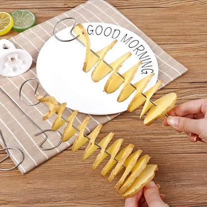 coupe legume tourbillon de pomme de terre et legume