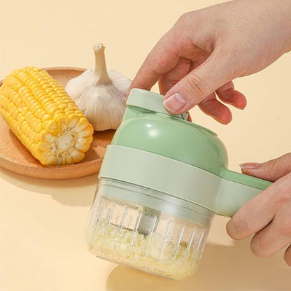 coupe legumes electrique avec brosse de nettoyage