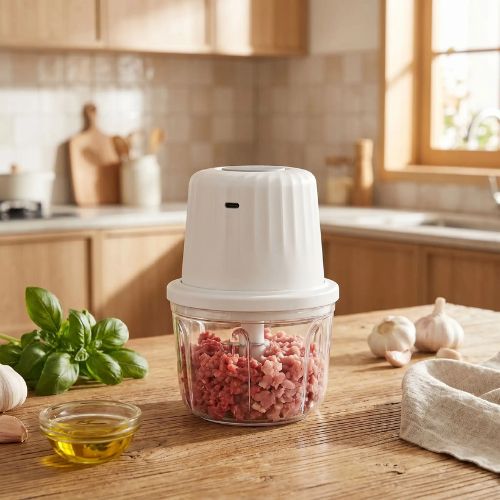 hachoir a viande electrique compact pour preparer viande et legumes