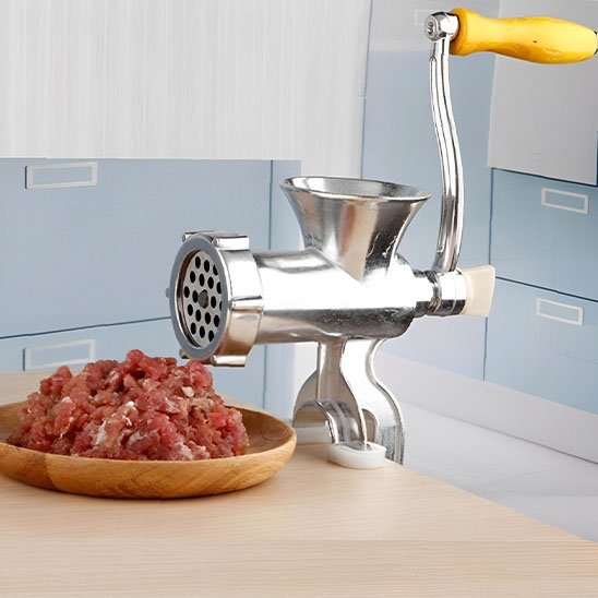  hachoir a viande en aluminium pour legumes et viande