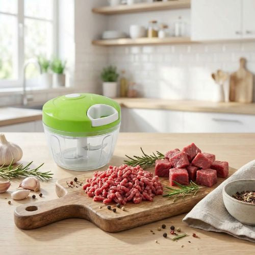 hachoir a viande manuel avec systeme a corde