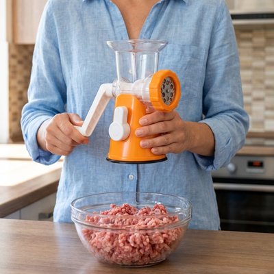 hachoir a viande manuel sans danger pour la cuisine