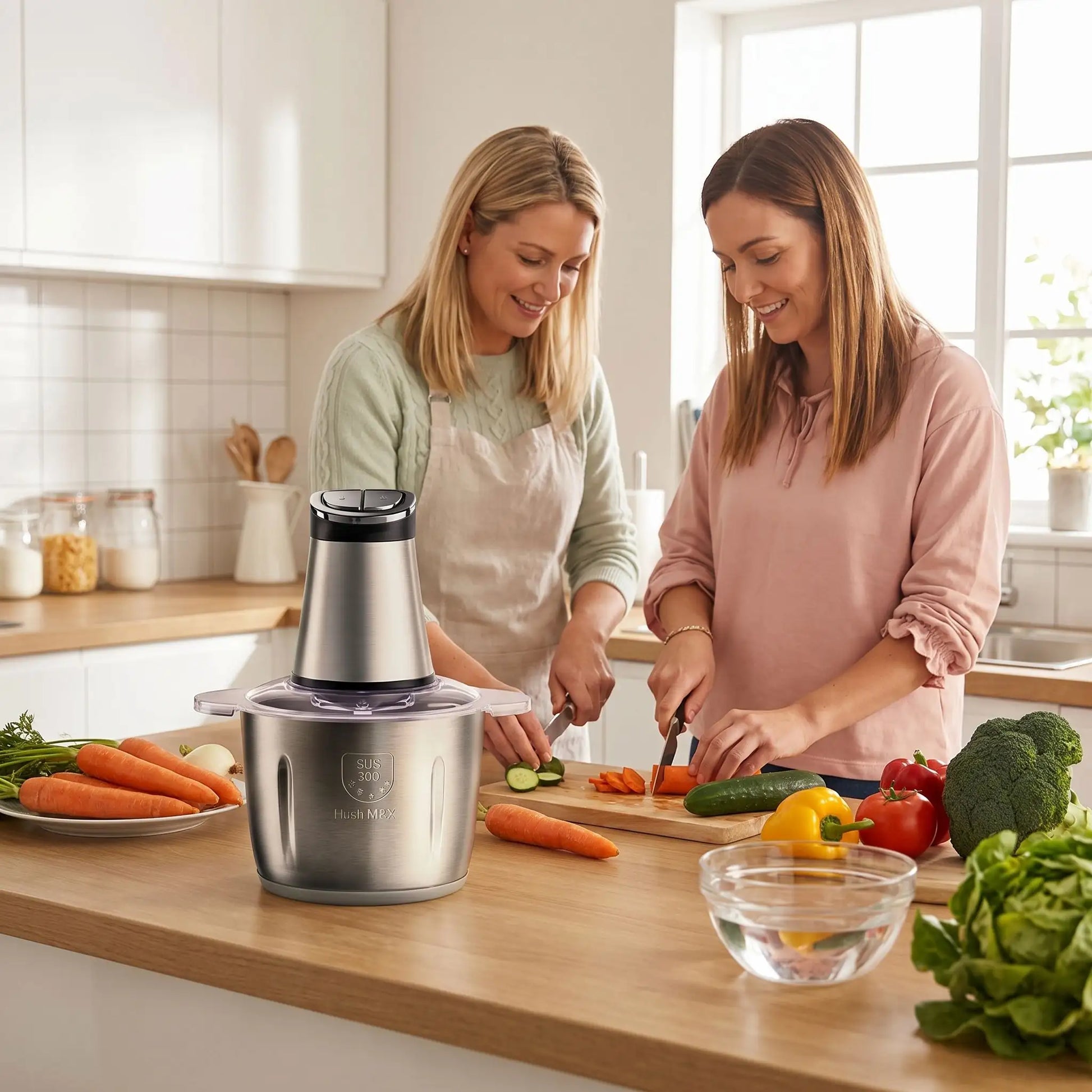 hachoir electrique deux niveaux pour le traitement des aliments