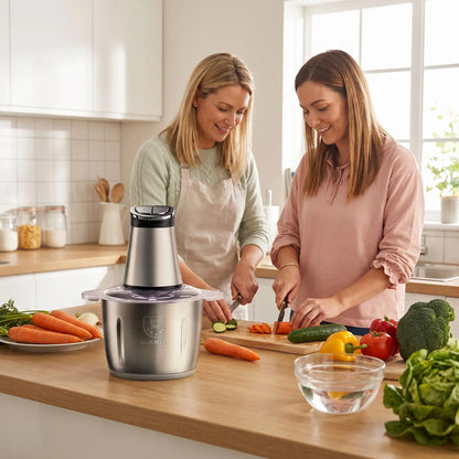 hachoir electrique deux niveaux pour le traitement des aliments