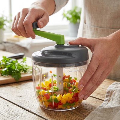 hachoir manuel compact silencieux pour cuisine sans electricite
