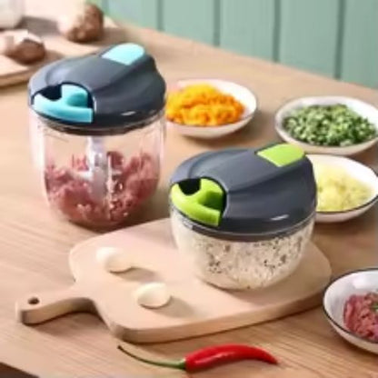 hachoir manuel ergonomique avec poignee a languette antiderapante