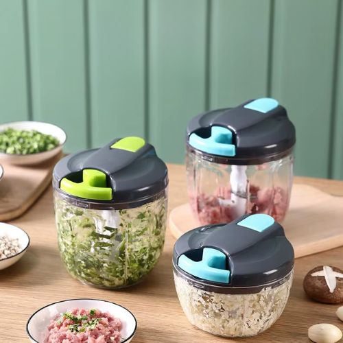 hachoir multifonctionnel premium avec lames en acier inoxydable et poigee ergonomique