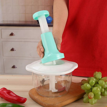 hachoir pour legumes design turquoise