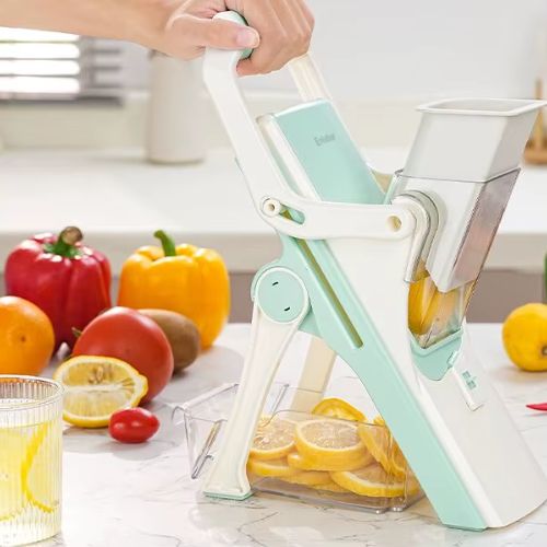 mandoline cuisine avec lames en acier inoxydable pour emincer et raper