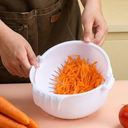 mandoline de cuisine avec bac et protection anti coupure