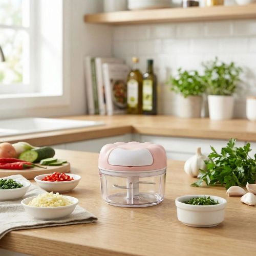 mini hachoir traction manuelle melangeur legumes