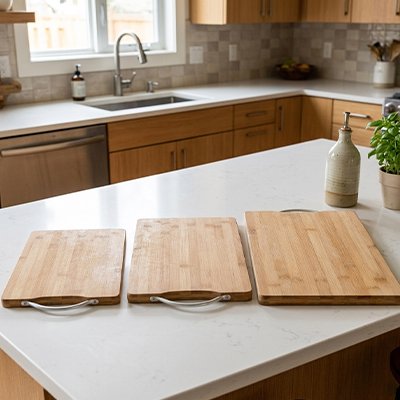 Planche à découper bois naturel fabriquee en bambou
