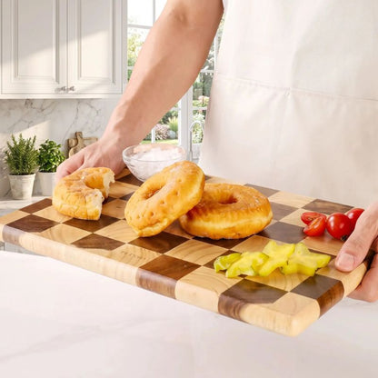 planche a decouper bois double face pour une utilisation polyvalente