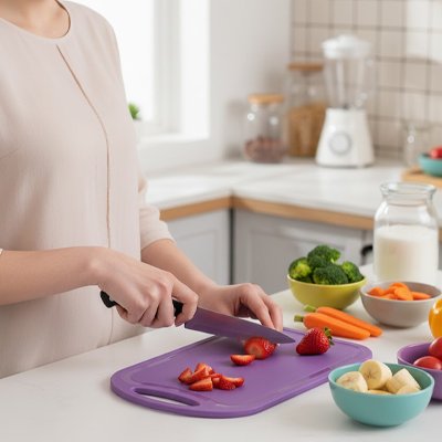 Planche a decouper pratique pour fruits et legumes