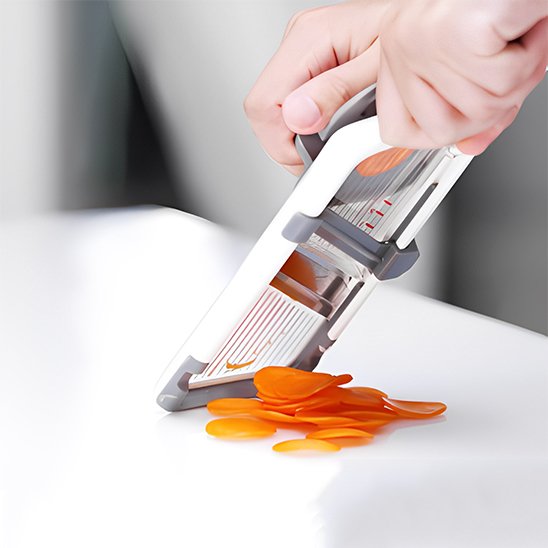 utilisation facile du coupe legumes pour preparer rapidement vos plats